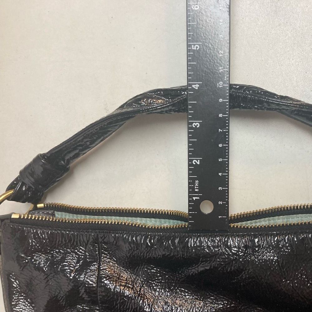 COACH Women’s Kristen Hobo Bag‎ Black Patent Leather 18013 12X13 - Picture 6 of 11